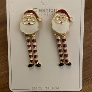 VERY CUTE SANTA WITH LONG MOVABLE LEGS EARRINGS 😂 ♥️🤗🤗